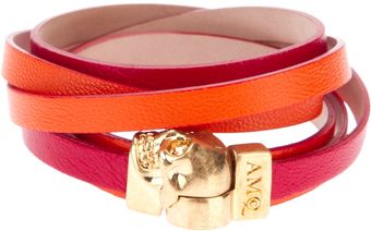 Alexander McQueen Wrap Around Skull Bracelet - Lyst