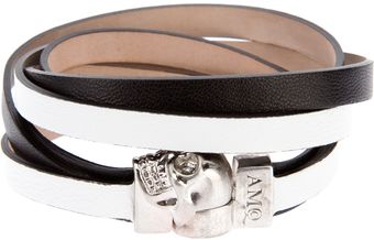 Alexander McQueen Skull Wrap Around Bracelet - Lyst