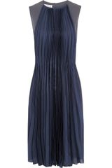 Maison Martin Margiela Crepe and Pleated Silk Dress