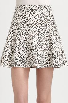 Tibi Leona Animal Print Skirt - Lyst