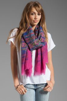 Twelfth Street by Cynthia Vincent Ismall Printed Scarf in Fuchsia - Lyst