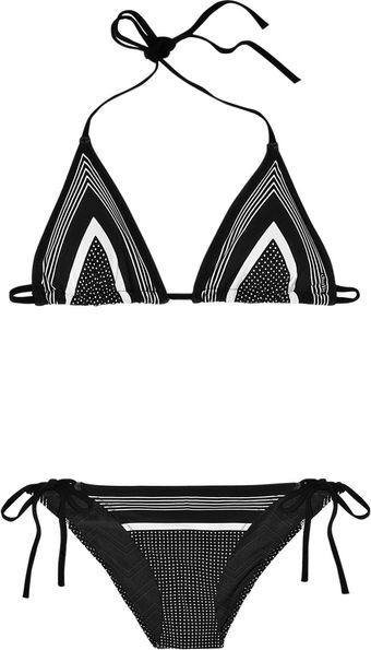 Charlie By Matthew Zink Charlie Polkadot and Striped Bikini - Lyst