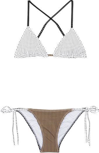 Charlie By Matthew Zink Adriana Printed Triangle Bikini - Lyst