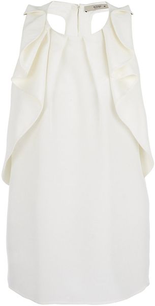 Etro Ruffled Luxury Silk Top - Lyst
