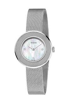 Gucci Uplay 27mm Stainless Steel Mesh Watch - Lyst