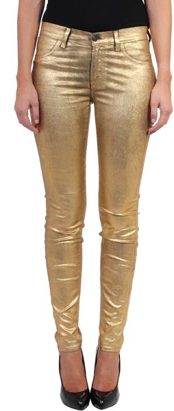 J Brand Metallic Coated Jeans Stretch - Lyst