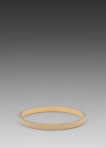 Marc By Marc Jacobs Classic Marc Skinny Logo Bangle in Cream - Lyst
