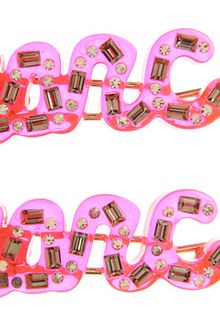 Marc By Marc Jacobs Confetti Marc Script Hairclip - Lyst