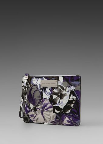 Marc By Marc Jacobs Steel Garden Wristlet Zip Pouch in Purple - Lyst
