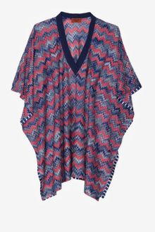 Missoni Mare Missoni Swim Zig Zag Caftan Pink-blue - Lyst