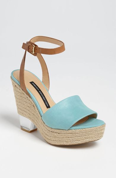 French Connection Abby Sandal in Green (mint) - Lyst
