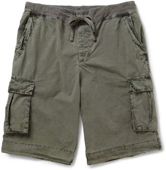 James Perse Faded Cotton blend Poplin Cargo Shorts - Lyst