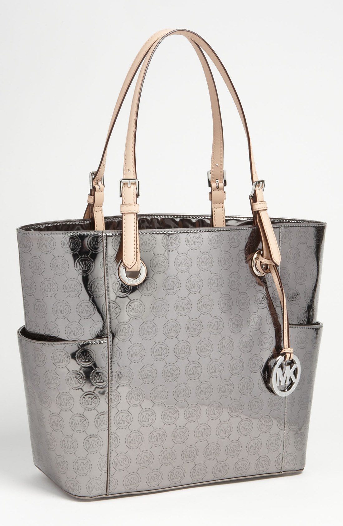 michael kors tote bag silver