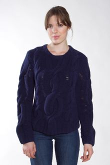 Rag & Bone Felted Cable Sweater - Lyst
