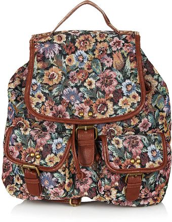 Topshop Tapestry Backpack - Lyst