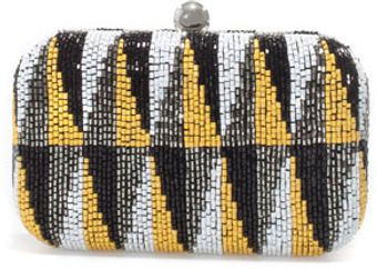 Zara Geometric Beaded Evening Bag - Lyst