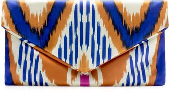 Zara Printed Fabric Clutch - Lyst