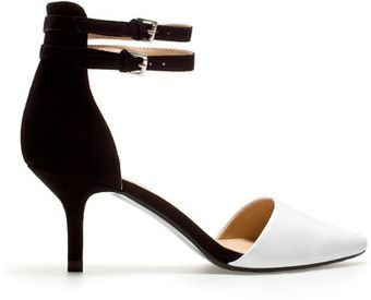 Zara Vamp Shoe with Ankle Straps - Lyst