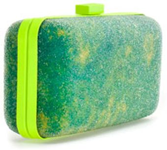 Zara Caviar Box Clutch - Lyst