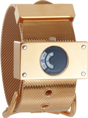 Balenciaga Montre Acier Rose Gold Watch - Lyst