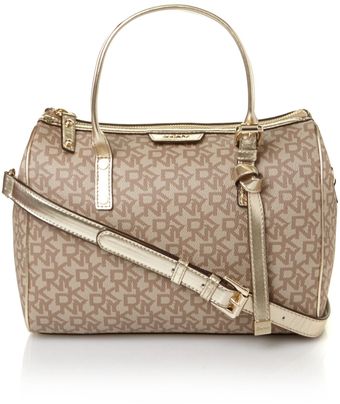 DKNY Coated Logo Neutral Tote Bag - Lyst