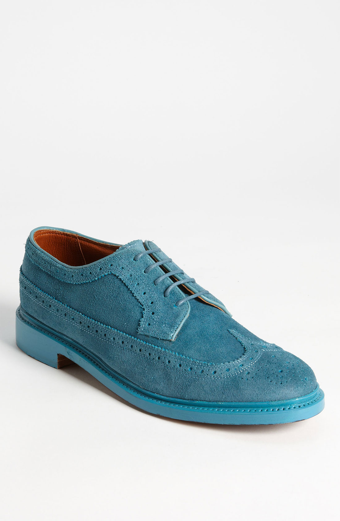 Florsheim By Duckie Brown Suede Longwing In Blue For Men Turquoise Lyst 2941