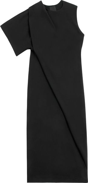 Josh Goot Black Twist Asymmetric One Sleeve Dress - Lyst