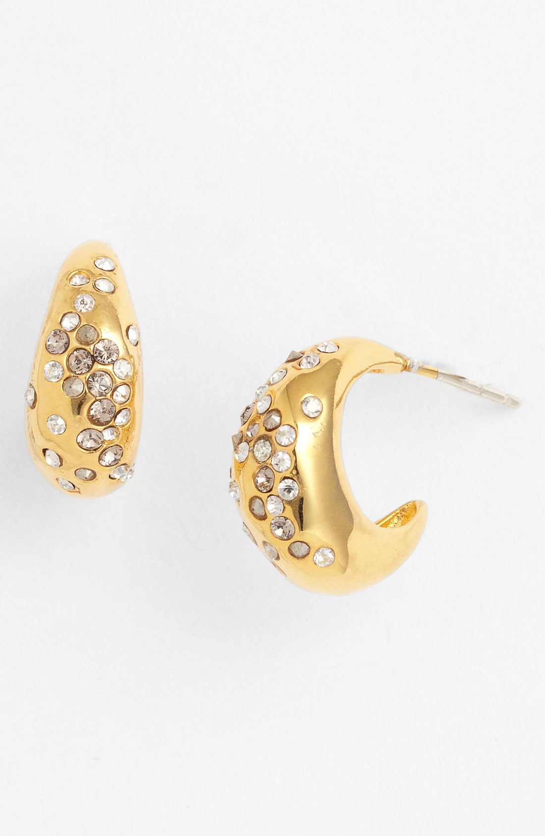 Alexis Bittar Miss Havisham Small Hoop Earrings in Gold | Lyst