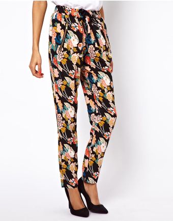 Asos Peg Trouser in Floral Print - Lyst