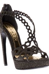 Alexander McQueen Perforated Strap Sandal