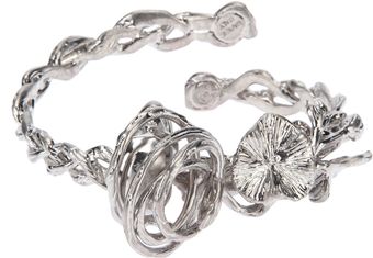 Alexander McQueen Plaited Bangle - Lyst