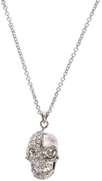 Alexander McQueen Skull Necklace - Lyst