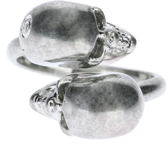 Alexander McQueen Wraparound Skull Ring - Lyst