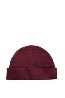 Asos Tiny Beanie in Burgundy - Lyst