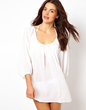Asos Loose Cotton Beach Kaftan - Lyst