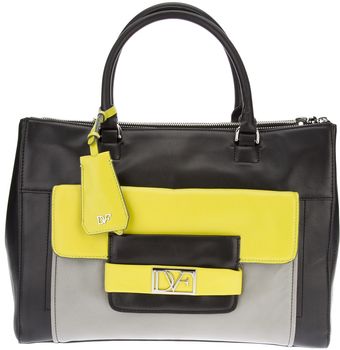Diane Von Furstenberg Eva Colour Block Tote - Lyst