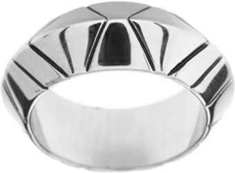 House Of Harlow Palladium Plated Thick Stack Ring - Lyst