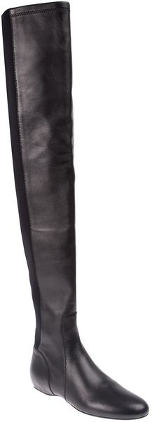 Lanvin Panelled Knee High Boot - Lyst