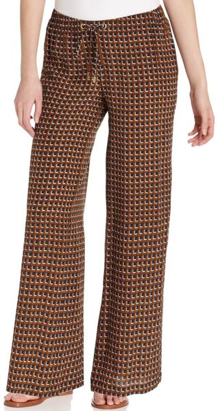 Michael Kors Wideleg Printed - Lyst