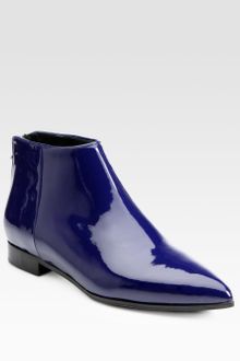 Miu Miu Patent Leather Ankle Boots - Lyst