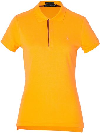 Ralph Lauren Cotton Skinny Fit Polo Shirt  - Lyst