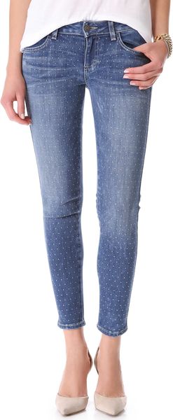Siwy Hannah Studded Slim Crop Jeans - Lyst