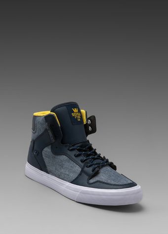 Supra Vaider Sneaker in Navy - Lyst