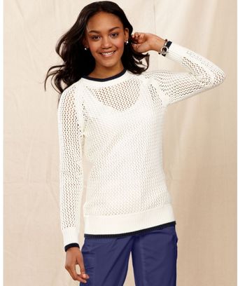 Tommy Hilfiger Longsleeve Crochet Scoopneck - Lyst