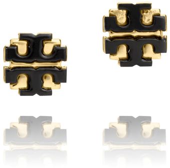 Tory Burch Resin Large T Logo Stud - Lyst