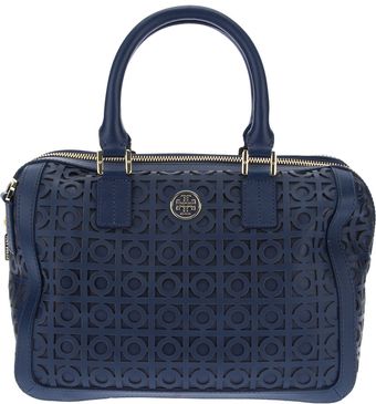 Tory Burch Patterned Cut Out Tote - Lyst