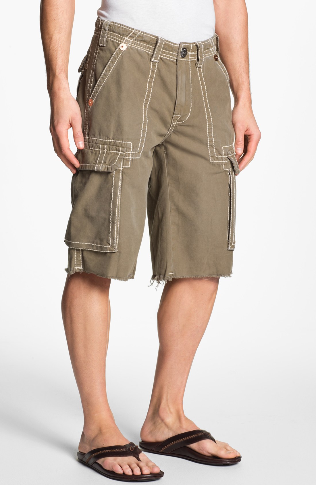 True Religion Isaac Cargo Shorts in Green for Men (old sage) Lyst
