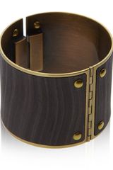 Lanvin Oracle Wood Cuff