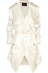 Roberto Cavalli Silksatin Trench Coat