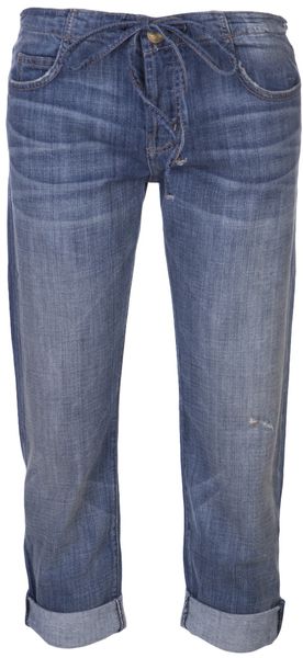 Current/Elliott Drawstring Boyfriend Jean - Lyst